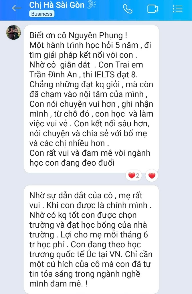 Tin nhắn Zalo Chị Hà Sài Gòn